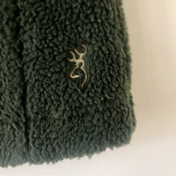 Browning Women’s Green Camo Sherpa Style Vest Size Large - Picture 5 of 11